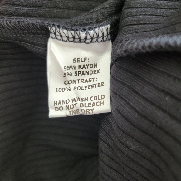 NWT ee:some Sheer One-Shoulder Black Bodysuit Size Medium - Picture 2 of 9